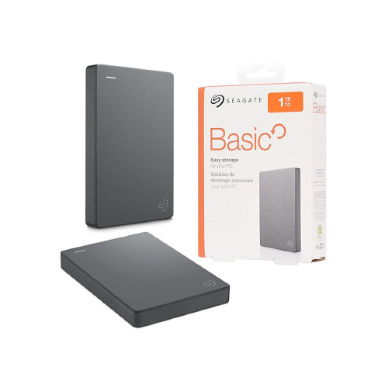 Seagate 5TB Basic External Hard Drive - Silver