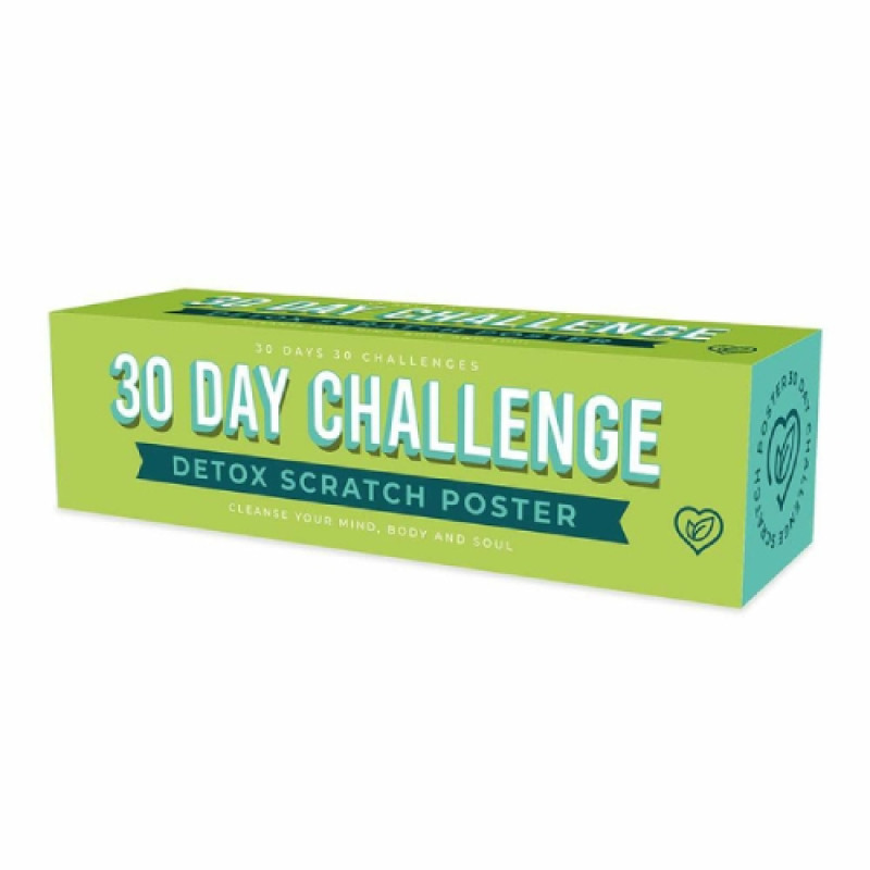 BUCKET LIST - 30 Day Challenge Poster Fitness Detox