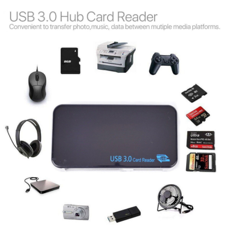 All In One Multi Memory USB3.0 Card Reader