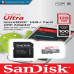 SanDisk 128GB Ultra microSD UHS-I Class 10 Memory Card 100 MB/s