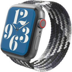 GEAR4 IWatch Compatible with Apple Watch 38/40/41 mm Braided Solo Loop Band LG - Storm