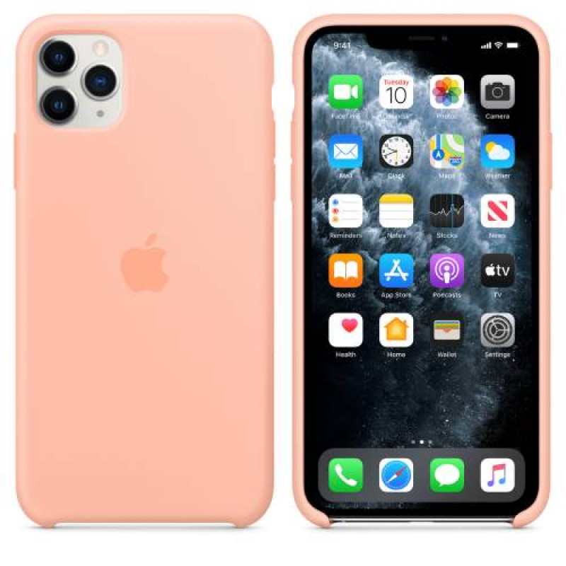 Apple Official iPhone 11 Pro Max Silicone Case - Grapefruit (Open Box)