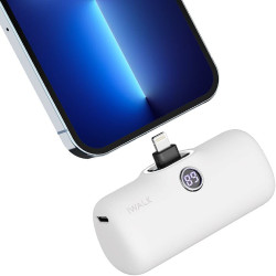 iWALK Portable Charger 4800mAh Power Bank Fast Charging and PD Input Small - White