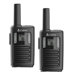 Cobra MT100 PMR446 2-Way License Free Walkie Talkie Radio (Twin Pack) - Black