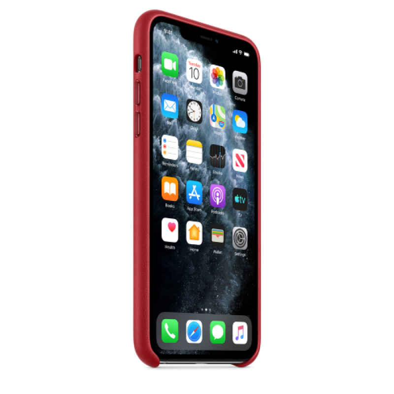 Apple Official iPhone 11 Pro Max Leather Case - Red