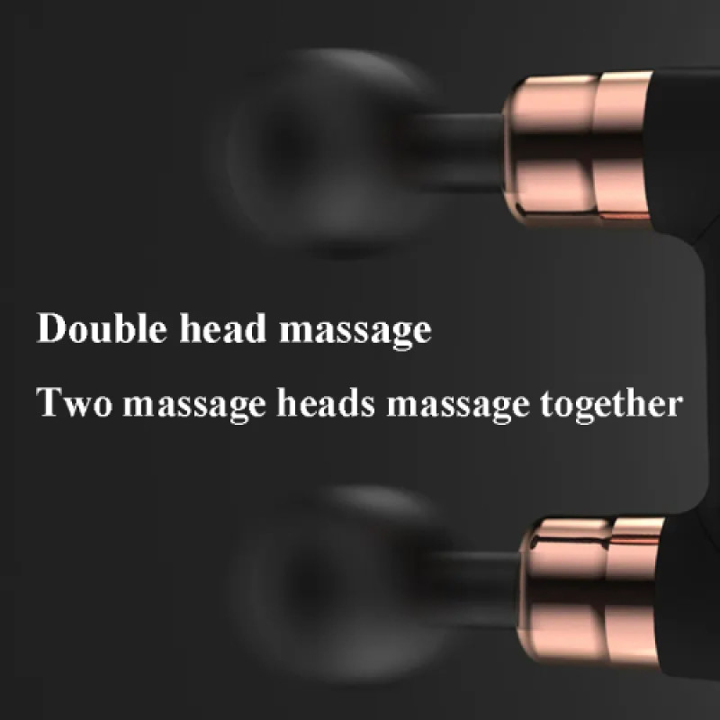 Double Heads Deep Tissue Vibrating Massage Gun