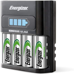 Energizer 1 Hour Battery Charger for AA & AAA Batteries (4 x AA Batteries Included)