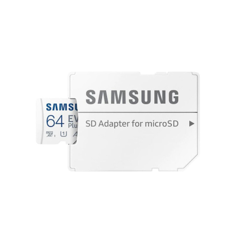 Samsung Evo Plus 64GB 4K Ready microSDXC Memory Card UHS-I U1 with SD Adapter - 130MB/s