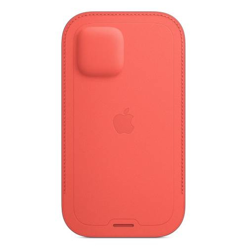 Apple Official iphone 12 Pro Max Leather Sleeve with MagSafe - Pink Citrus (Open Box)