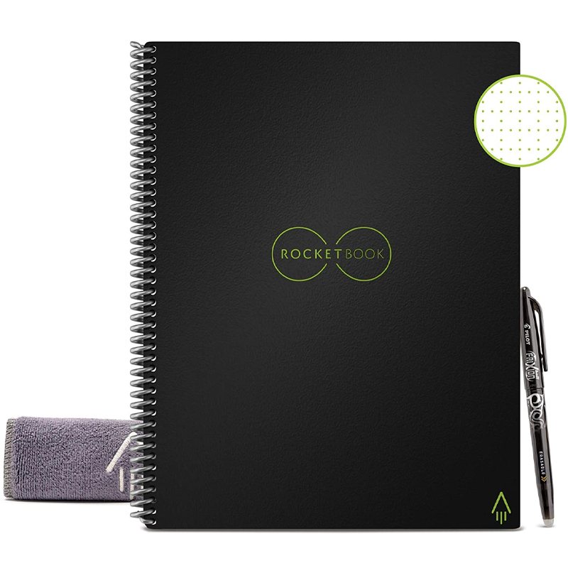 Rocketbook Everlast Smart Re-usable Notebook / Journal A4 - Infinity Black