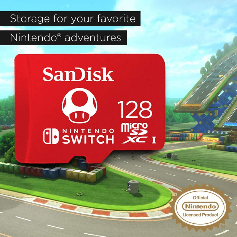 SanDisk 128GB Nintendo Switch microSD Card (SDXC) UHS-I U3 - 100MB/s