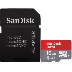 SanDisk 16GB Ultra Micro SDHC Card UHS-I A1 + Adapter - 100MB/s - 20 Pack