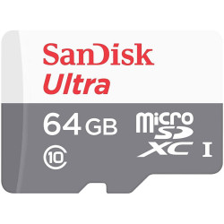 SanDisk 64GB Ultra Lite microSD Card (SDXC) UHS-I U1 A1- 100MB/s