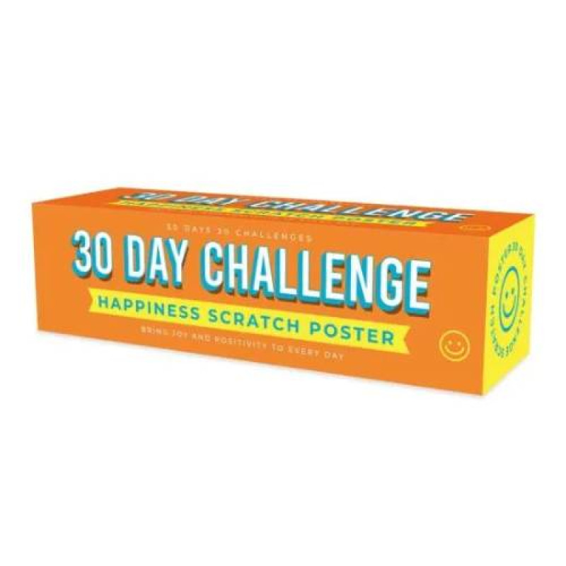 BUCKET LIST - 30 Day Challenge Poster Happiness