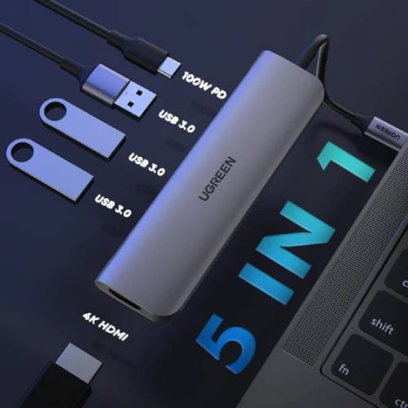 UGREEN 5-in-1 USB C Hub with 4K HDMI