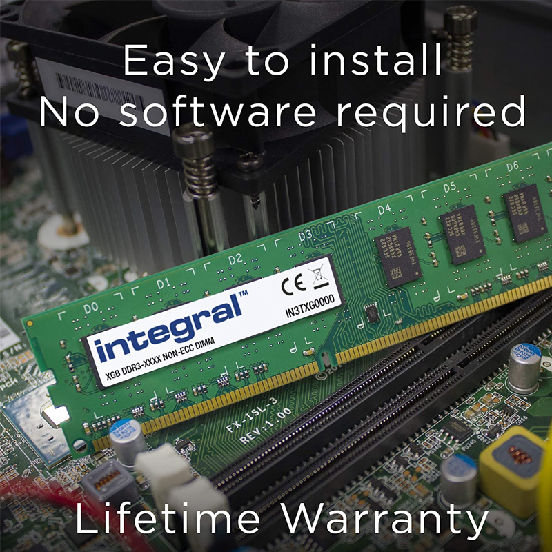 Integral 16GB (2x 8GB) 1600MHz DDR3 DIMM PC Memory Module Kit