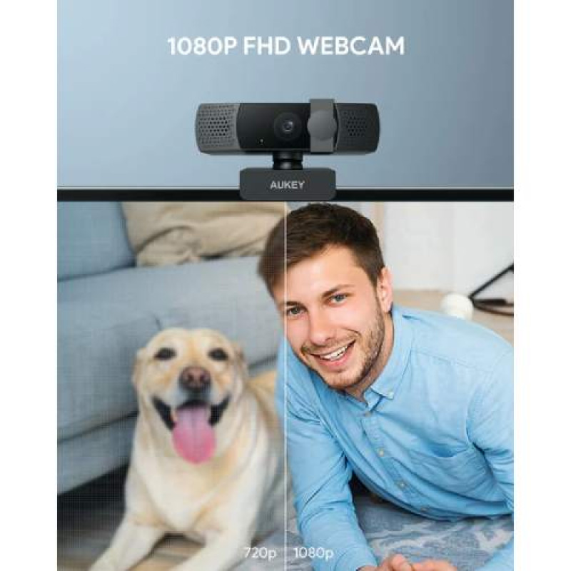 AUKEY Overview- FHD 1080p Webcam with Privacy Cover PC-LM7