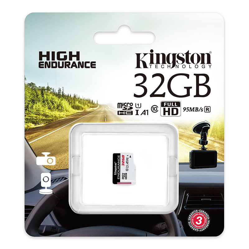 Kingston 32GB High Endurance microSD Card (SDHC) U1 A1 - 95MB/s