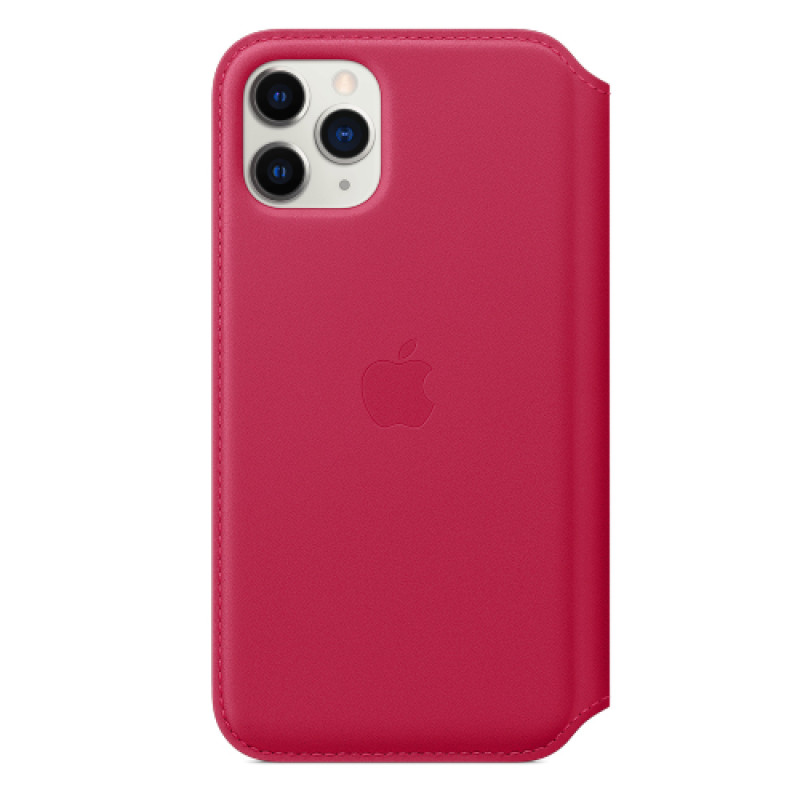 Apple Official iPhone 11 Pro Leather Folio Case - Raspberry