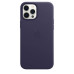 Apple Official iPhone12 Pro Max Leather Case with MagSafe - Deep Violet