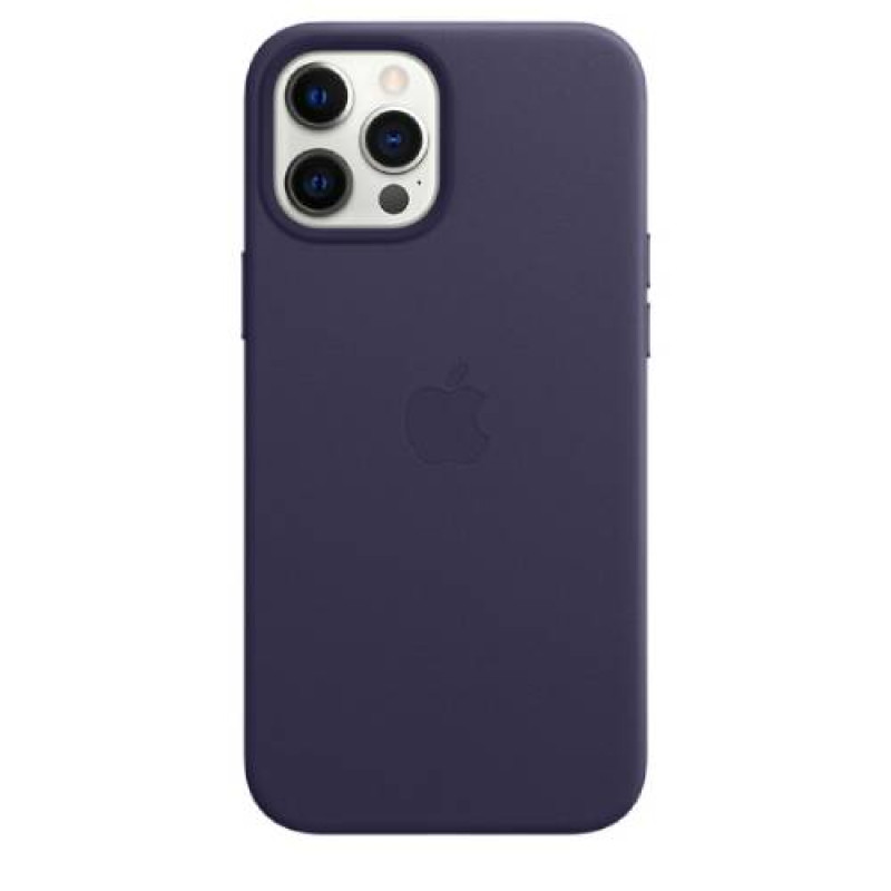 Apple Official iPhone12 Pro Max Leather Case with MagSafe - Deep Violet