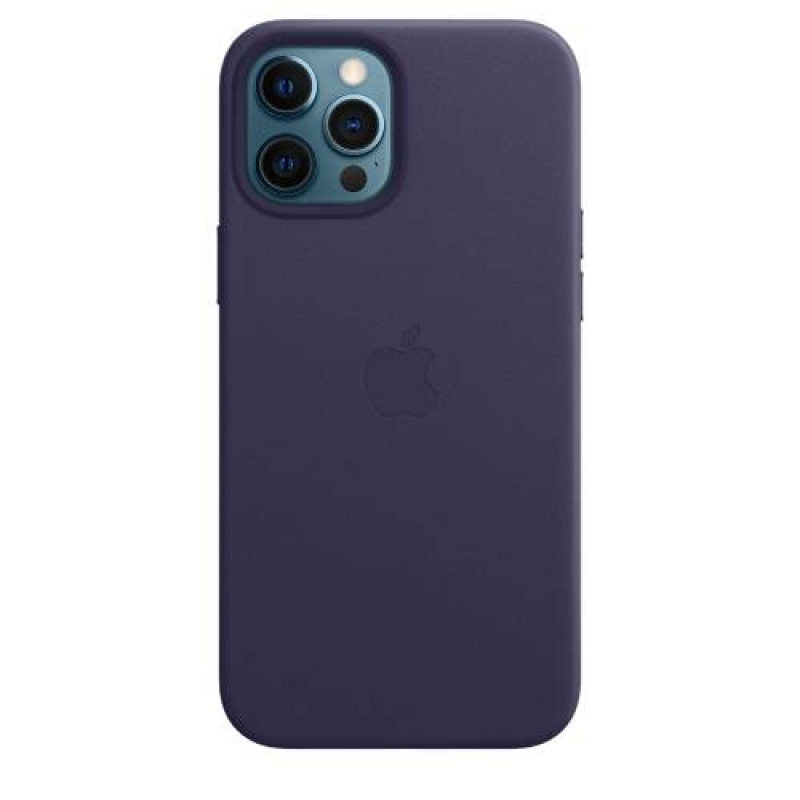 Apple Official iPhone12 Pro Max Leather Case with MagSafe - Deep Violet