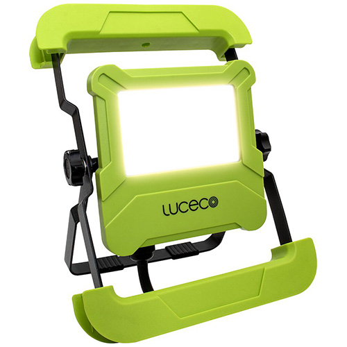 Luceco Foldable Compact Worklight With 13A Power Socket - 30W LED