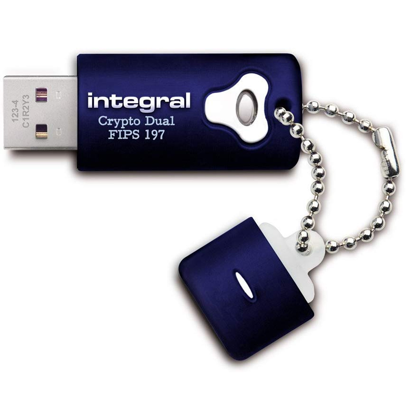 Integral 8GB Crypto Dual FIPS 197 Encrypted USB 3.0 Flash Drive -