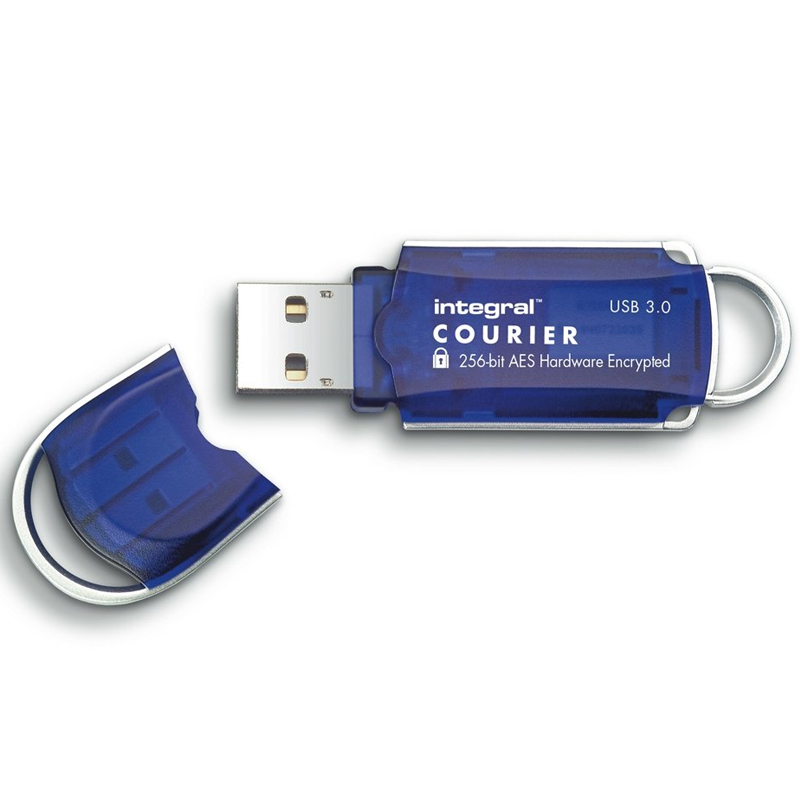 Integral 32GB Courier FIPS 197 256-Bit AES Hardware Encrypt USB 3.0