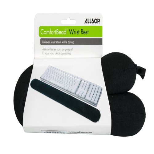 Allsop Comfortbead Wrist Rest for Keyboard - Black